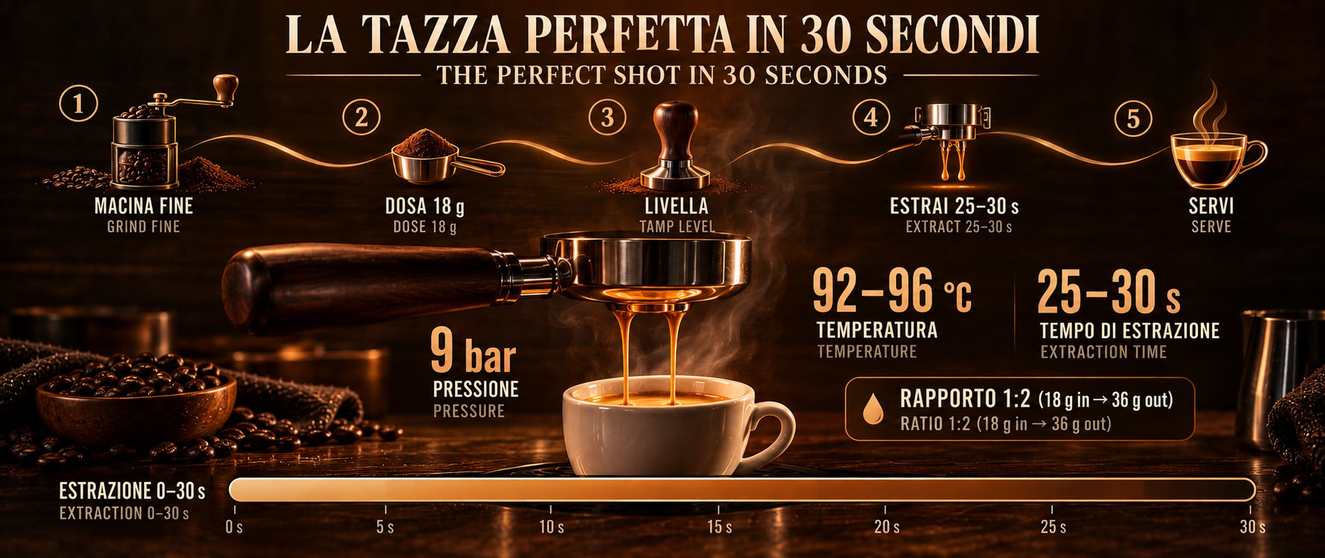 Infografica bilingue — i dati in un colpo d'occhio. La stessa immagine vale per la versione italiana e inglese.