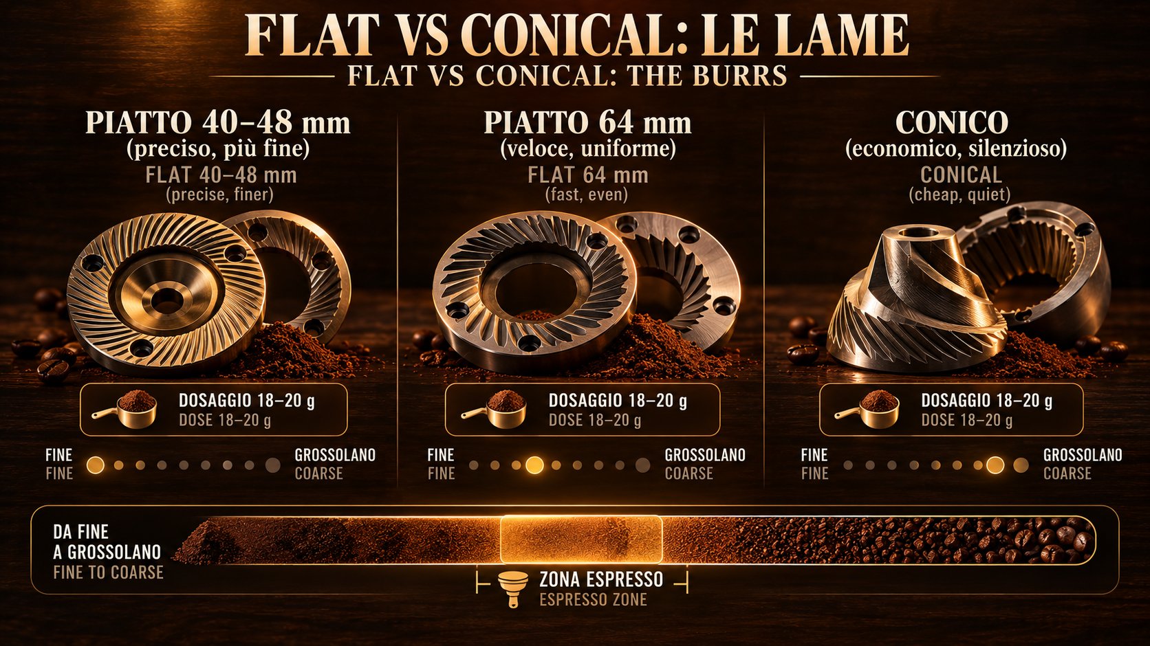 Infografica bilingue — i dati in un colpo d'occhio. La stessa immagine vale per la versione italiana e inglese.