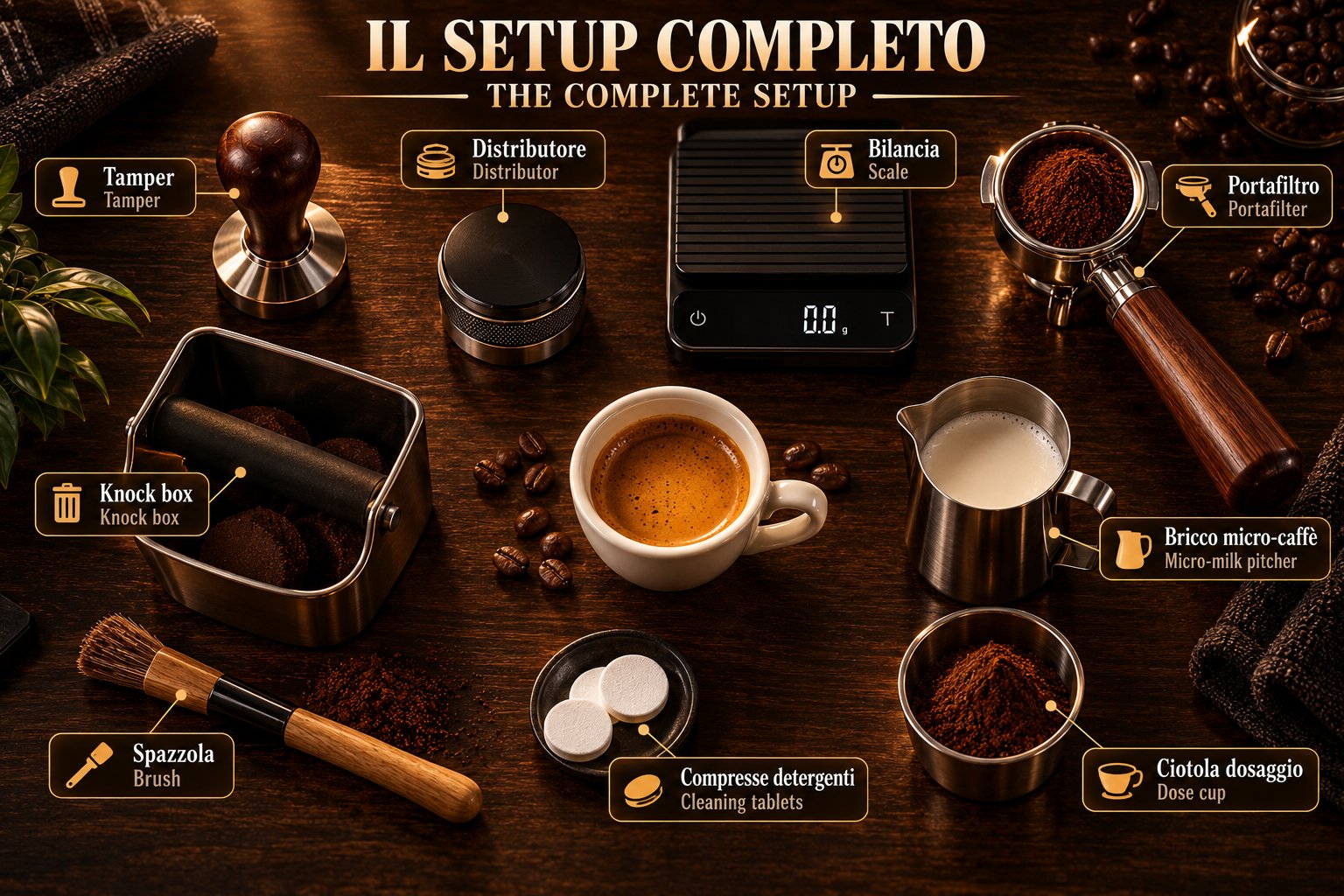 Infografica bilingue — i dati in un colpo d'occhio. La stessa immagine vale per la versione italiana e inglese.